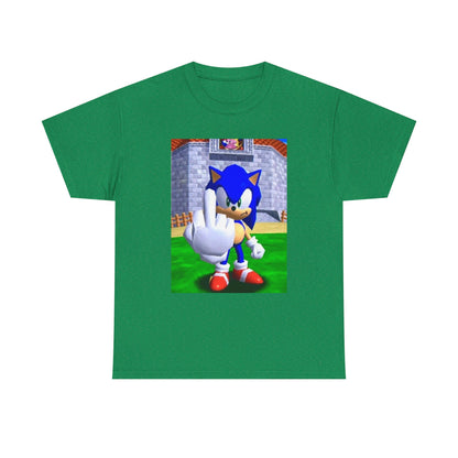 Sonic Flipping Off In The Castle Grounds