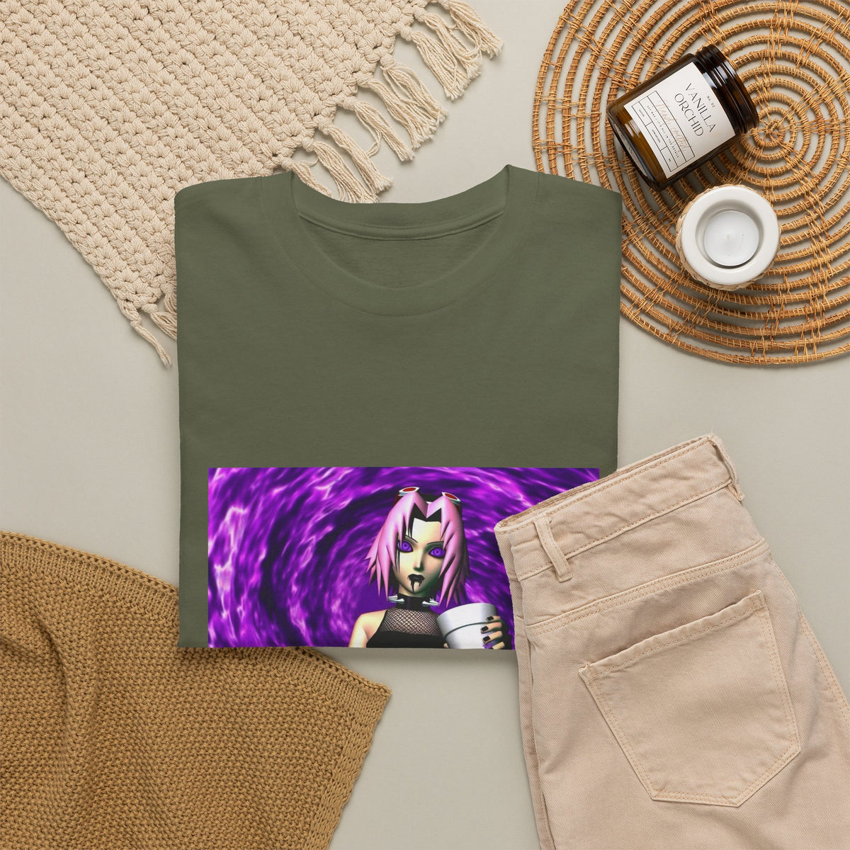Goth Sakura With Purple Drank Tee