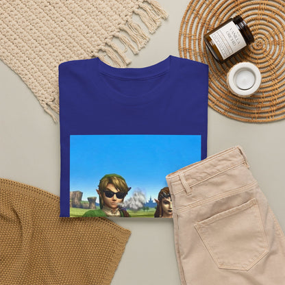 Link And Zelda Chilling With Blunts Tee