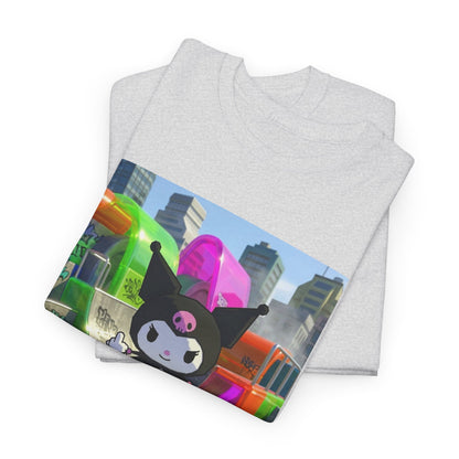 Skater Kuromi Giving The Finger Tee