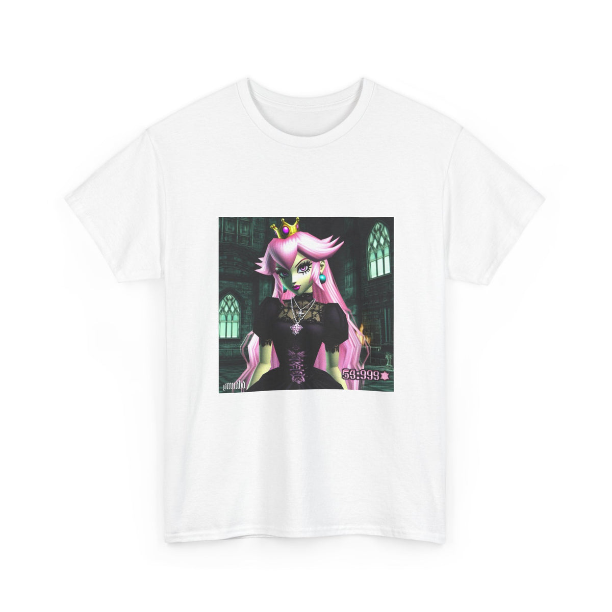 Goth Peach In Haunted Castle Tee