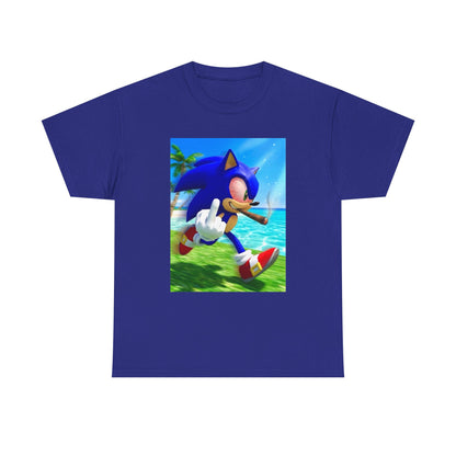Stoned Sonic Giving The Finger Tee