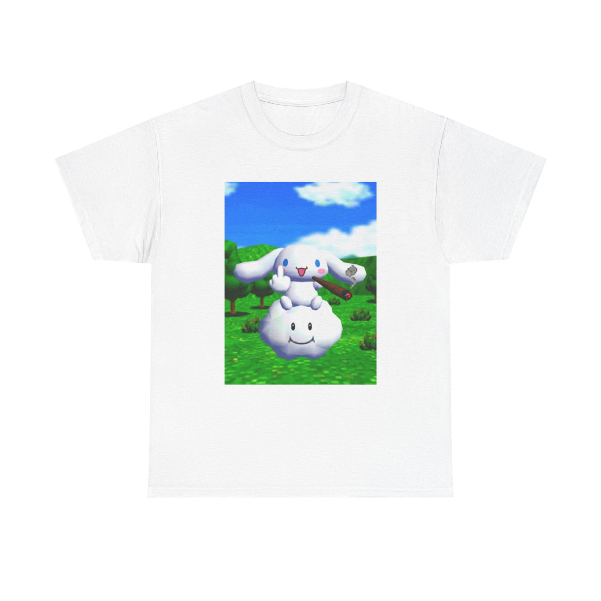 Cinnamoroll Bunny Flipping The Bird Tee