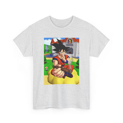 Goku Blazing On Nimbus At Mushroom Kingdom