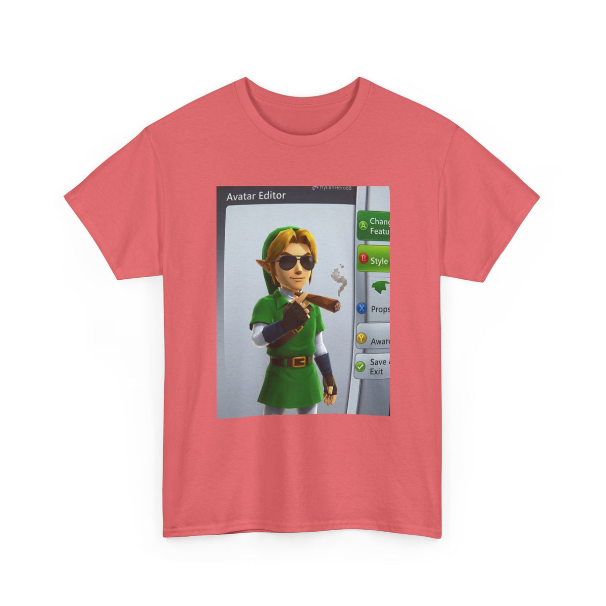 Hylian Hero Smoking A Stogie Tee
