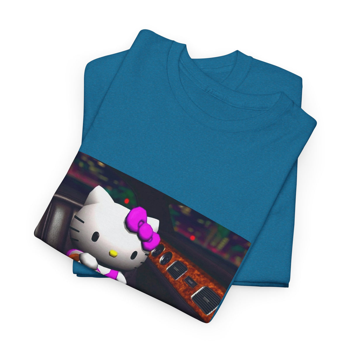 Hello Kitty Pouring Lean In Car Tee