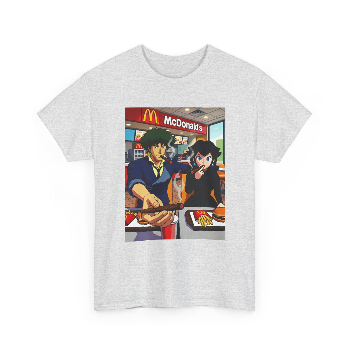 Spike and Bowsette Fast Food Smoke Session Tee