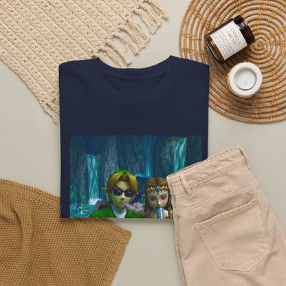 Link And Zelda Sharing A Smoke Tee