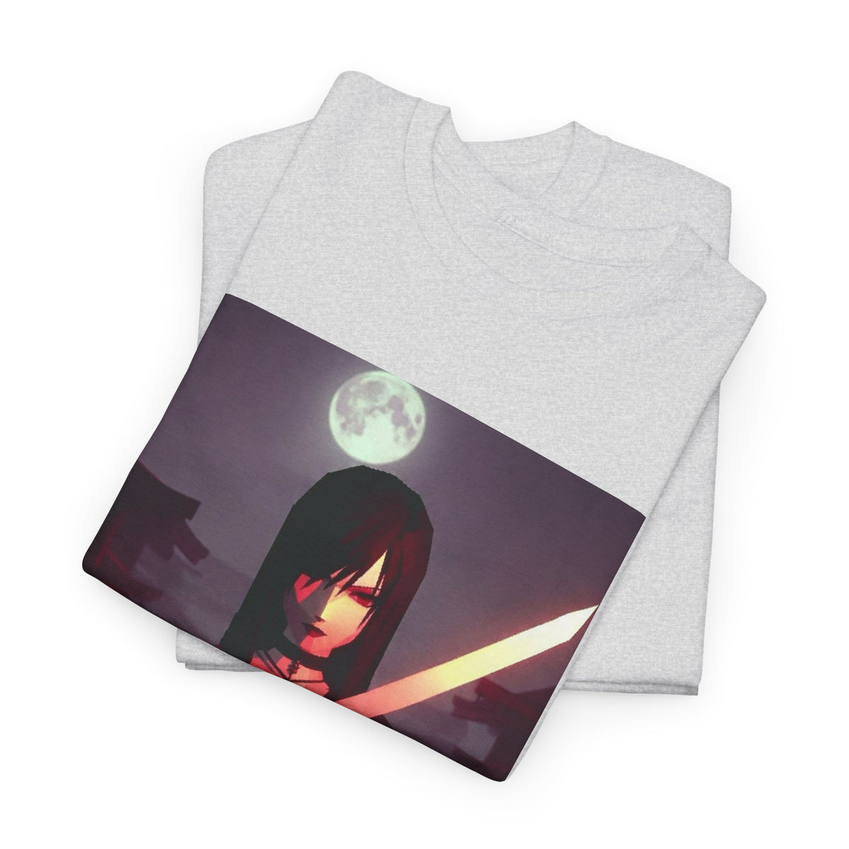 Samurai Warrior With Glowing Katana Tee