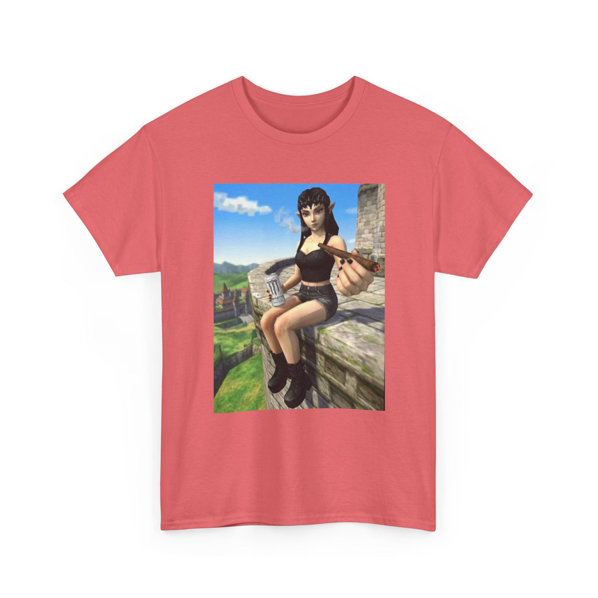 Edgy Elf Offering You A Blunt Tee