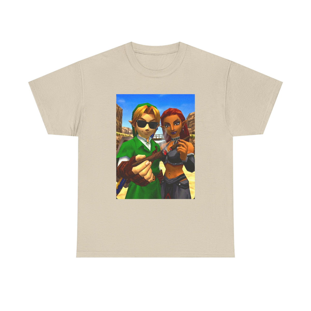 Link And Gerudo Blazing Out West Tee