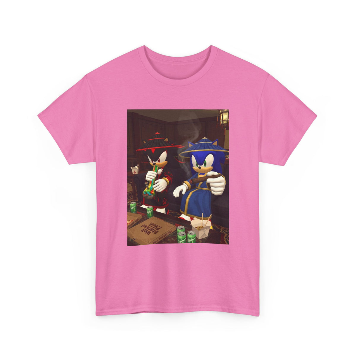Shadow and Sonic Smoking Chill Tee