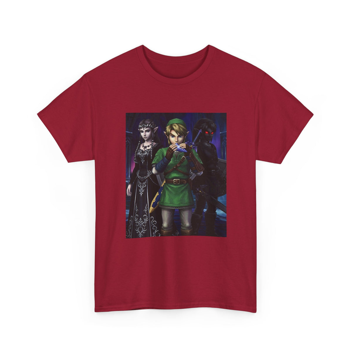Link Playing Ocarina With Dark Companions Tee