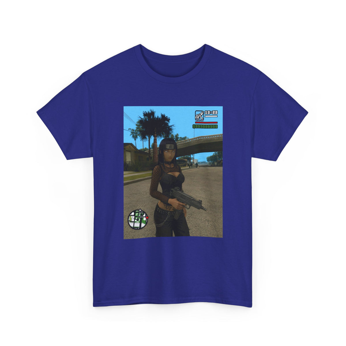Anime Assassin Girl Holding Gun Tee