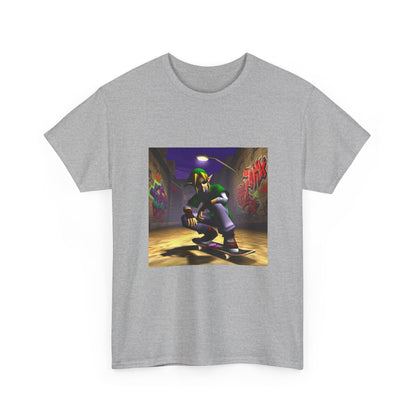 Skater Elf Smoking In Alleyway Tee