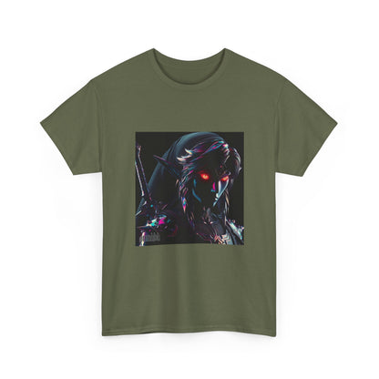 Chrome Dark Elf With Glowing Eyes Tee
