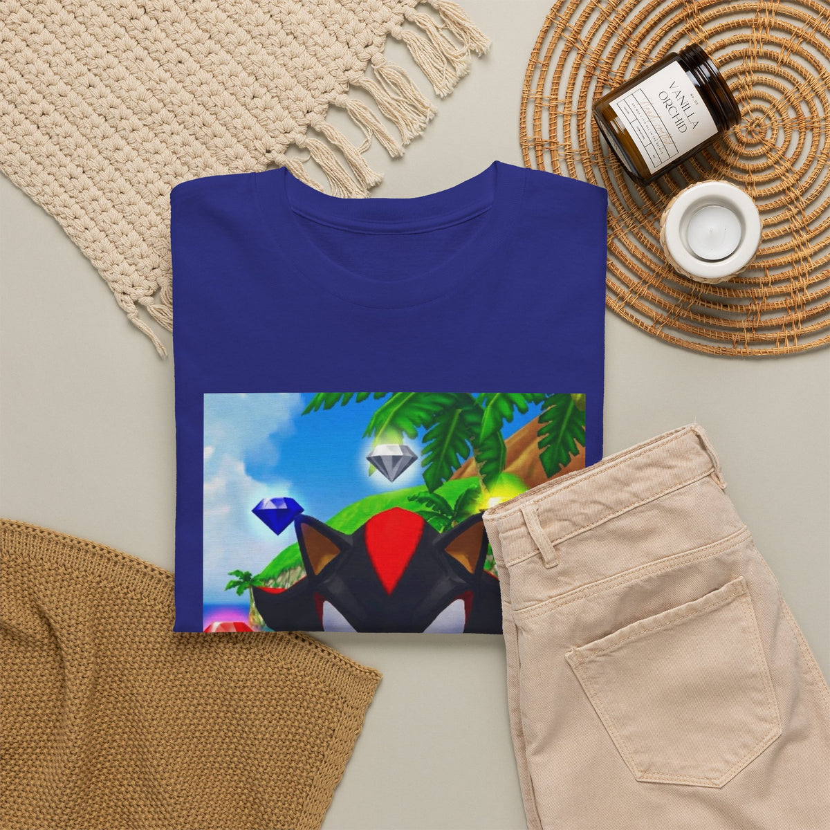 Shadow The Hedgehog Flipping The Bird Tee