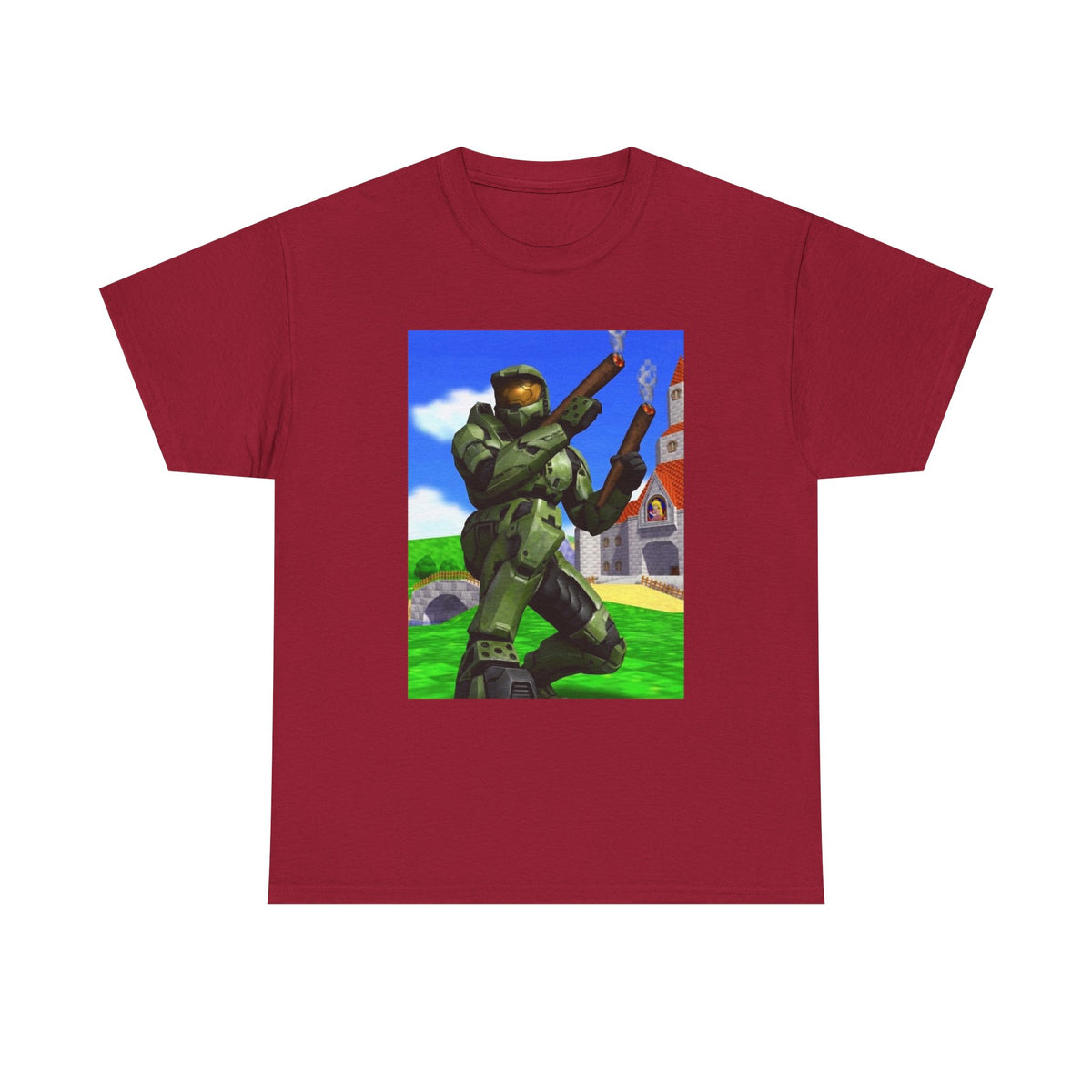 Master Chief Blazing In Mushroom Kingdom