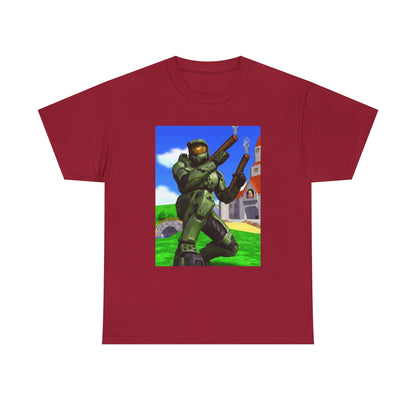 Master Chief Blazing In Mushroom Kingdom