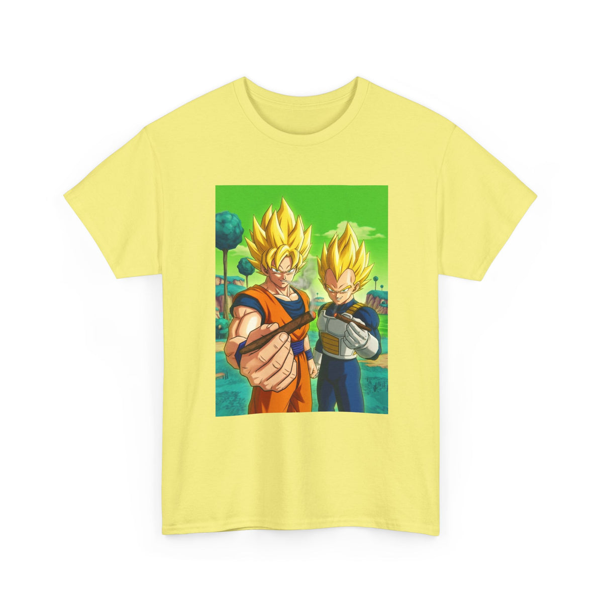 Goku And Vegeta Sharing A Smoke