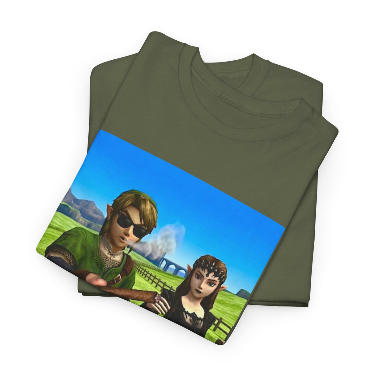 Link And Zelda Passing A Blunt Tee