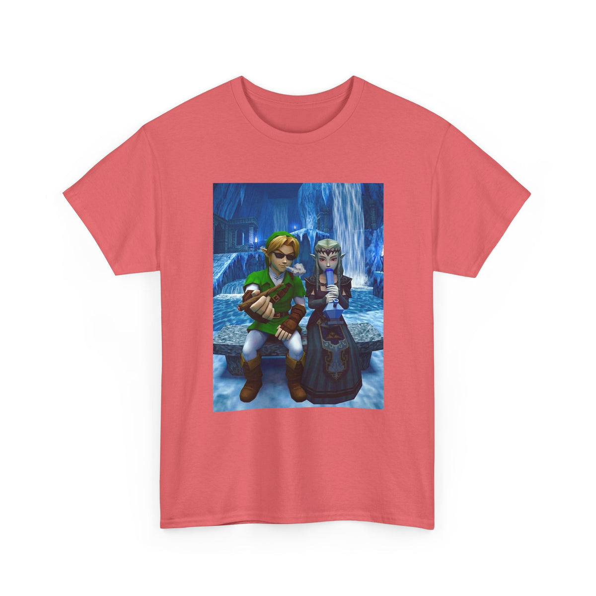 Stoner Link and Zelda Chillin' in Zora's Domain