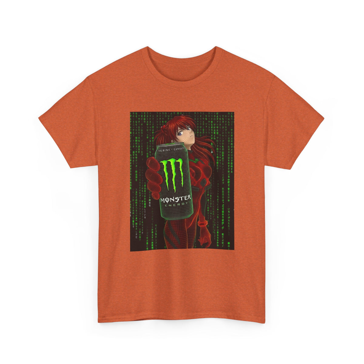 Asuka Wireframe Holding Monster Can