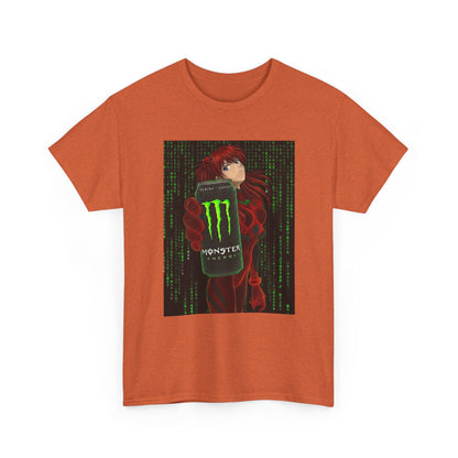 Asuka Wireframe Holding Monster Can
