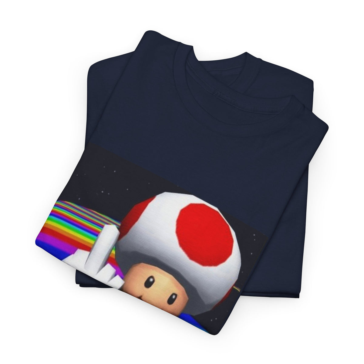 Toad Flipping The Bird On Rainbow Road Tee