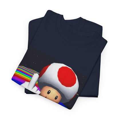 Toad Flipping The Bird On Rainbow Road Tee