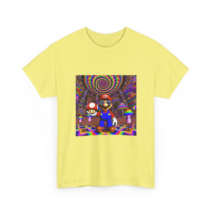 Tripping Mario Holding A Super Mushroom