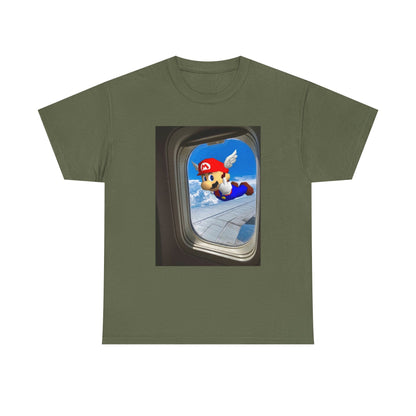 Winged Mario Flipping The Bird Tee