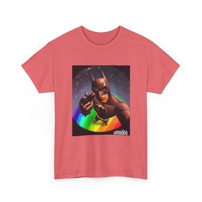 Batman Giving Finger Over Rainbow City