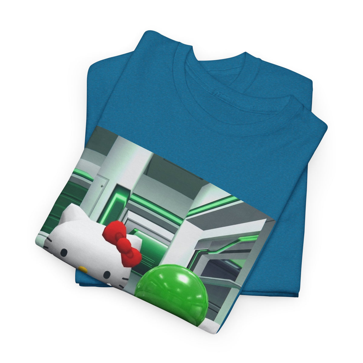 Kitty And Slime Flipping The Bird Tee