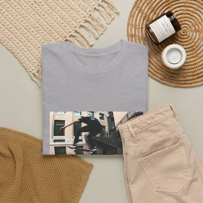 Skater Riding Through Cloud Passage Tee