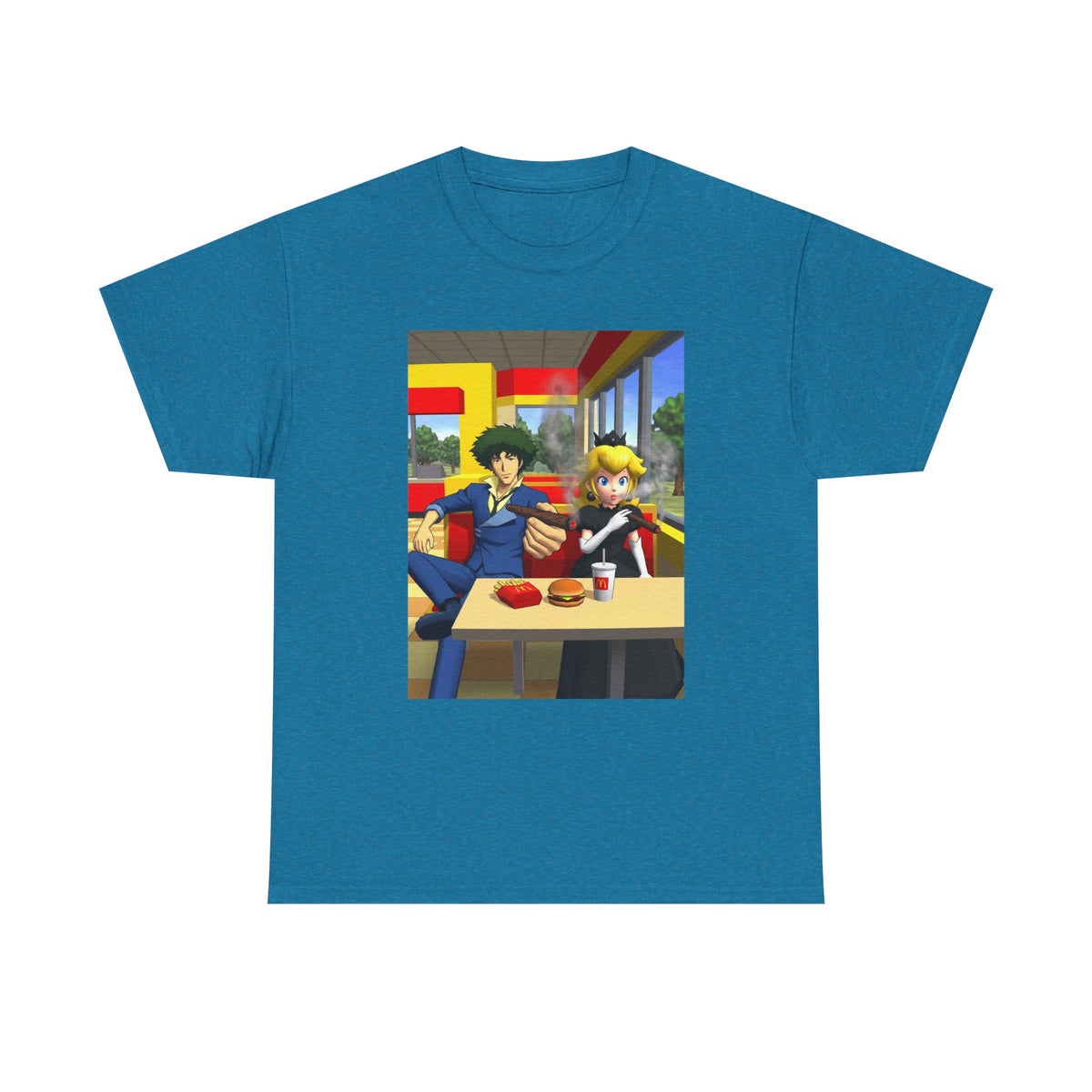 Spike Spiegel And Dark Peach Chilling Tee