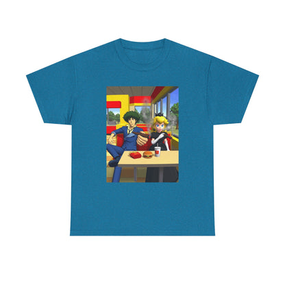 Spike Spiegel And Dark Peach Chilling Tee