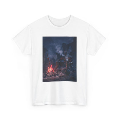 Ashen One Rests By Bonfire With Bong