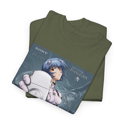 Rei Ayanami Holds PSP Collaboration Tee