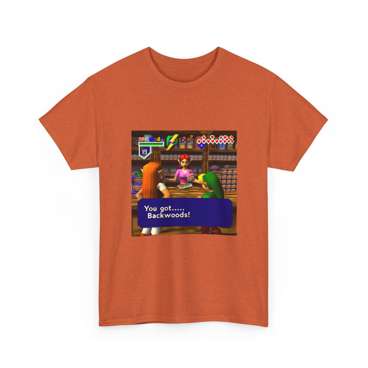 Link Buying Backwoods In Hyrule Shop Tee