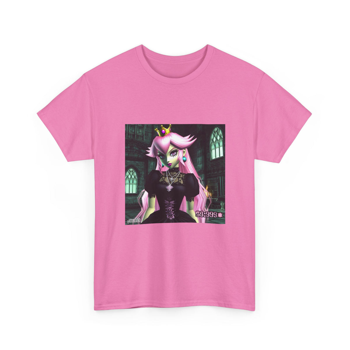 Goth Peach In Haunted Castle Tee