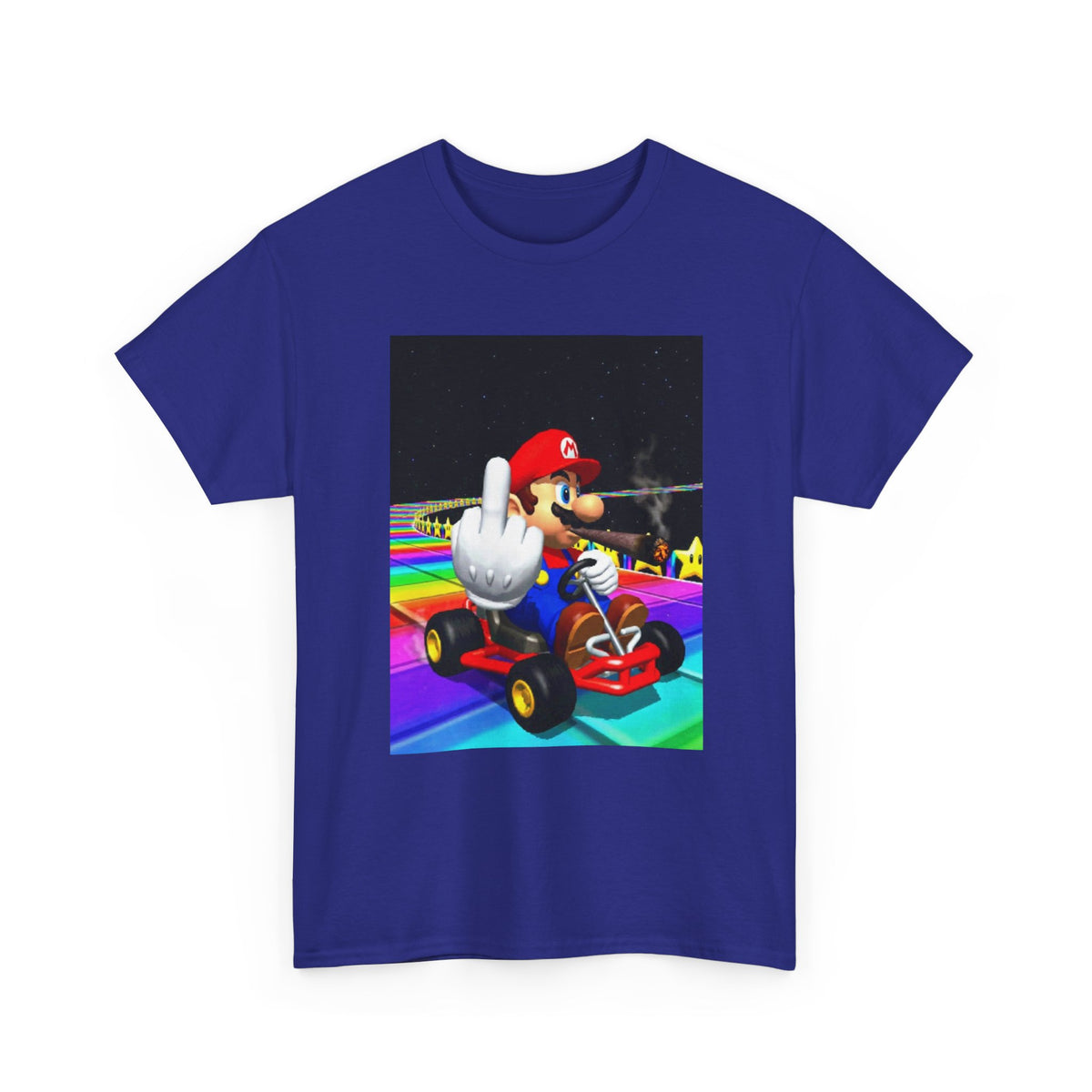 Mario Kart Smoking Blunt Middle Finger