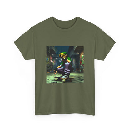 Street Link Smoking On Skateboard Tee