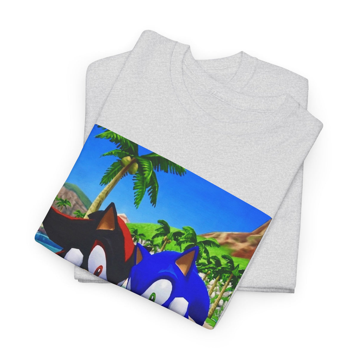 Sonic And Shadow Flipping The Bird Tee