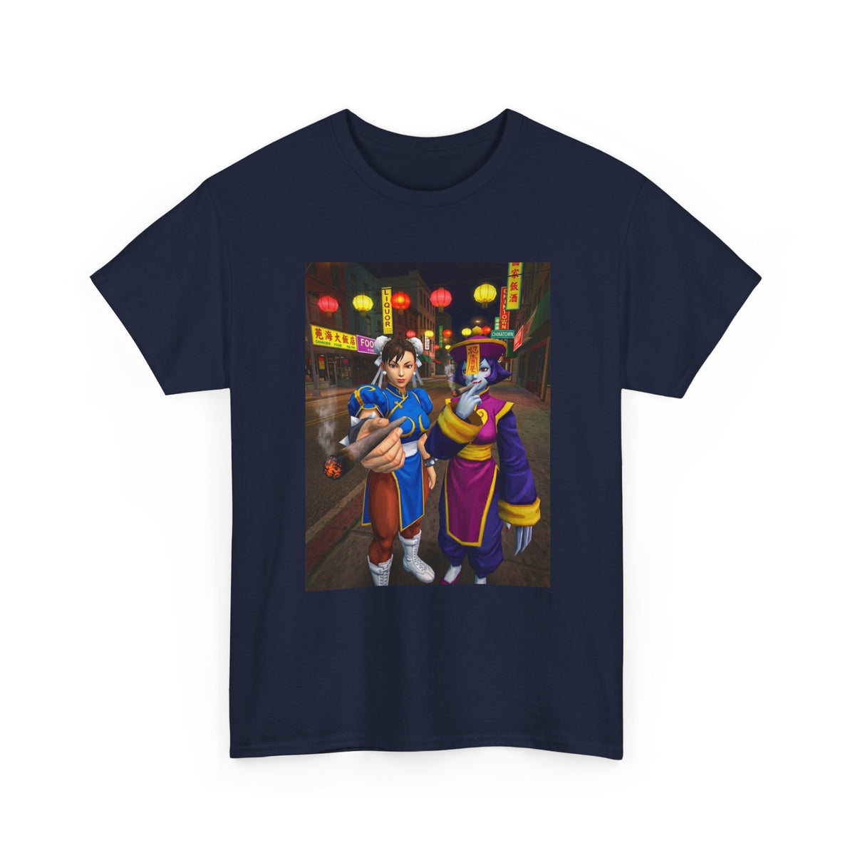 Chun-Li And Hsien-Ko Smoking Up Chinatown