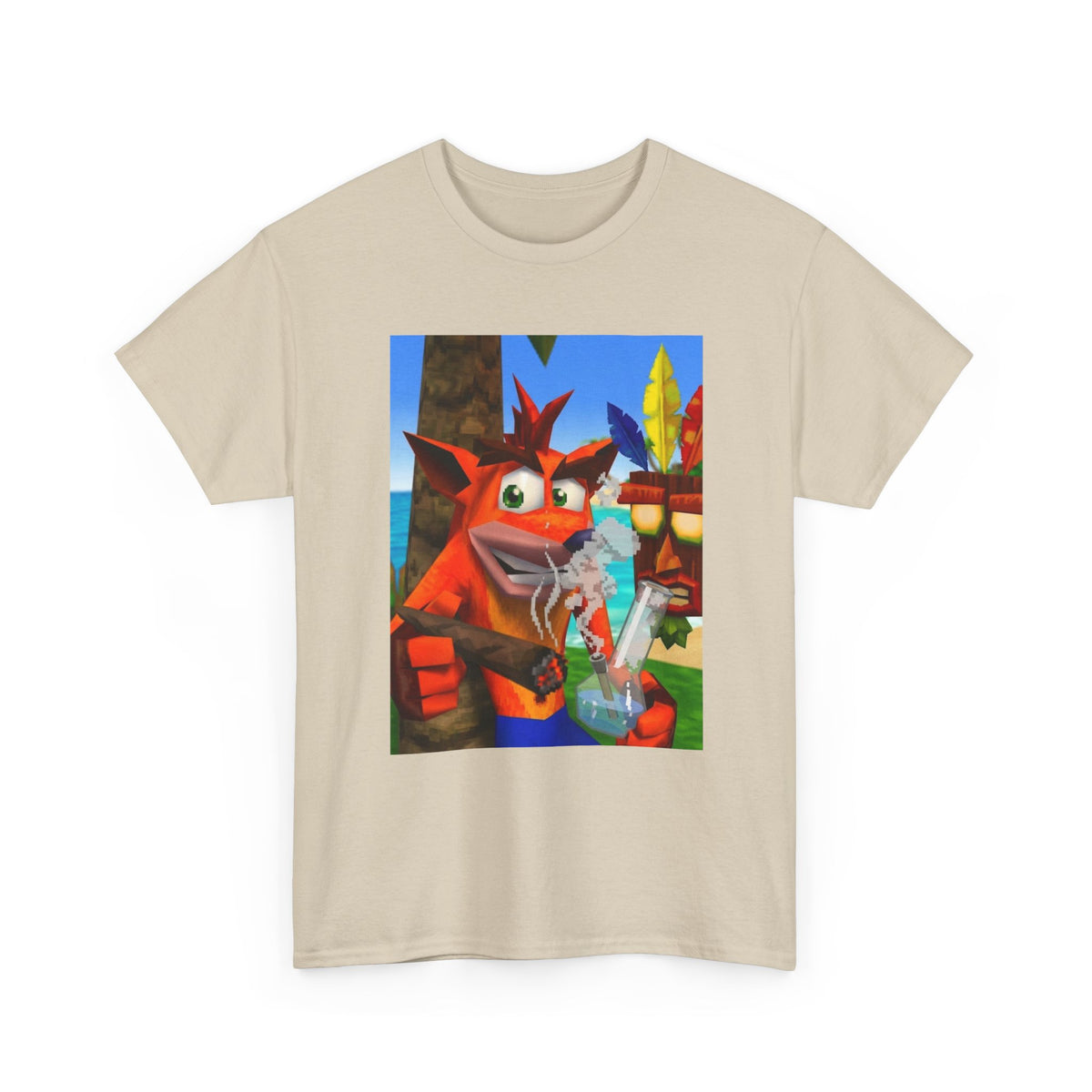 Crash Bandicoot Taking A Hit Tee