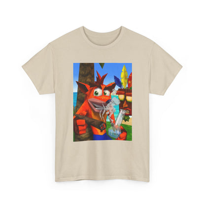 Crash Bandicoot Taking A Hit Tee