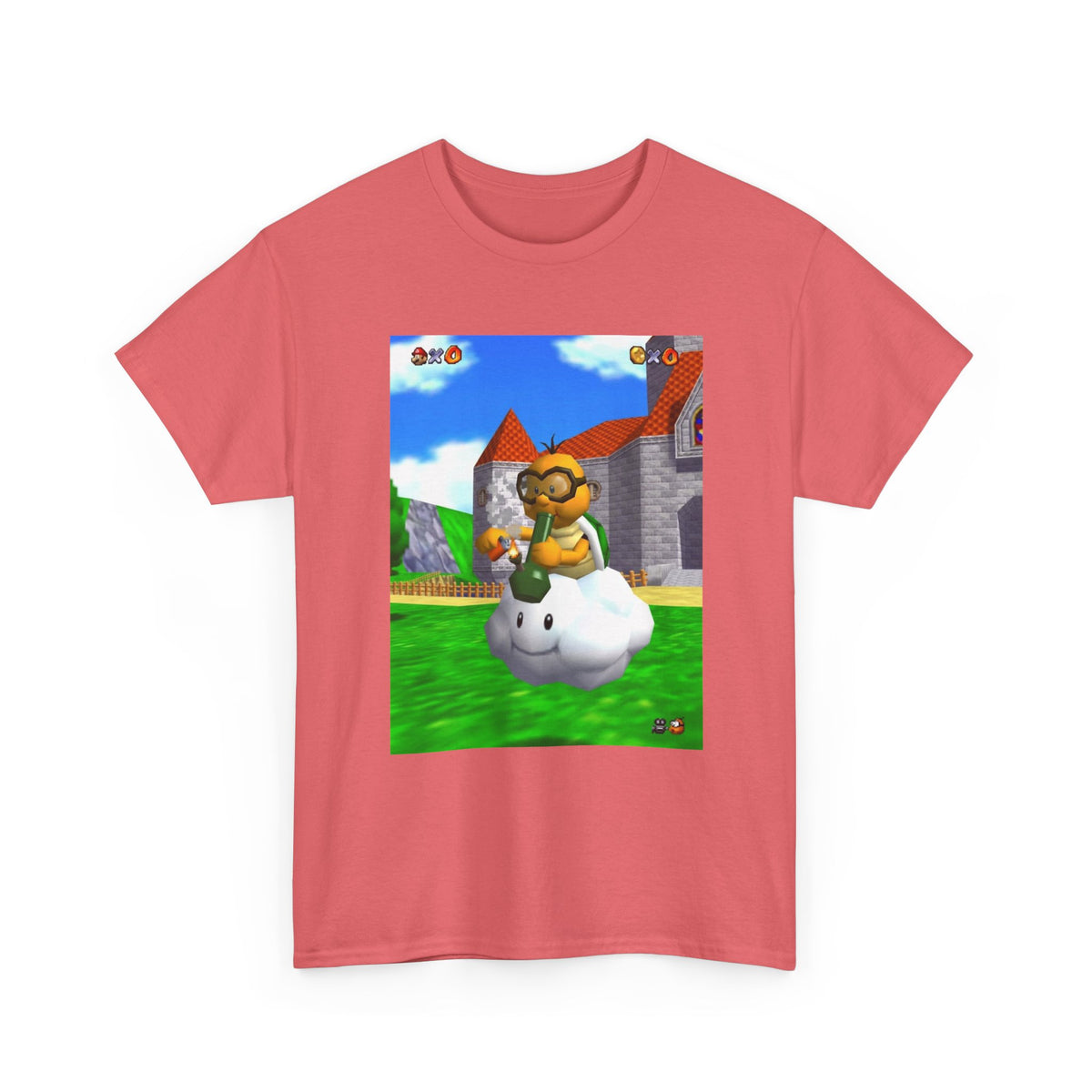Lakitu Enjoying A Hit On Lakitu's Cloud