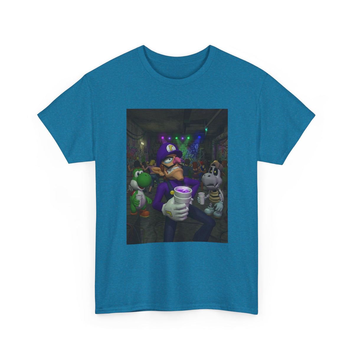 Waluigi, Yoshi, And Dry Bones Clubbin' Tee