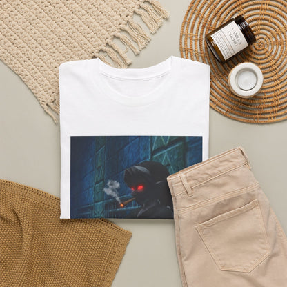 Dark Elf Smoking Blunt In Dungeon Tee